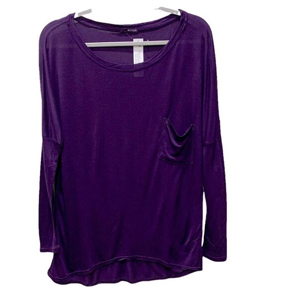Women’s LA Made tee. Purple long sleeve shirt size S - Picture 1 of 11